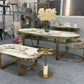 CIEL Luxury Gold Stainless Steel Dining Table Original Design
