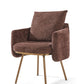 Pia Luxury Rose Gold Dining Chair With Cushion