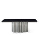 Wave Coffee Table With Water Glass