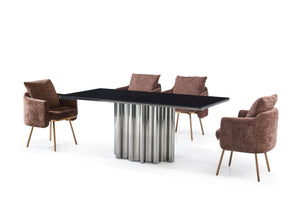 WAVE Extension Table With Water Glass Top