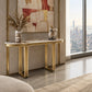 CIEL Luxury Gold Finish Stainless Steel Console Table Foshan Furniture Factory