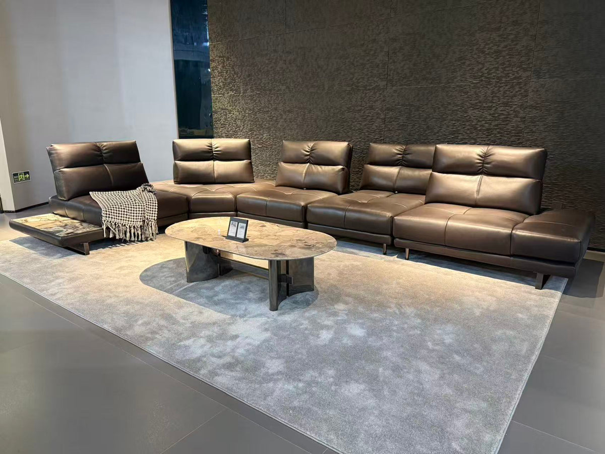Modular Sofa, Sectional Sofa, Modern Sofa, Contemporary Furniture, Dark Brown Sofa, Luxury Living Room, Custom Sofa