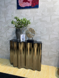 WAVE Console Table With Water Glass