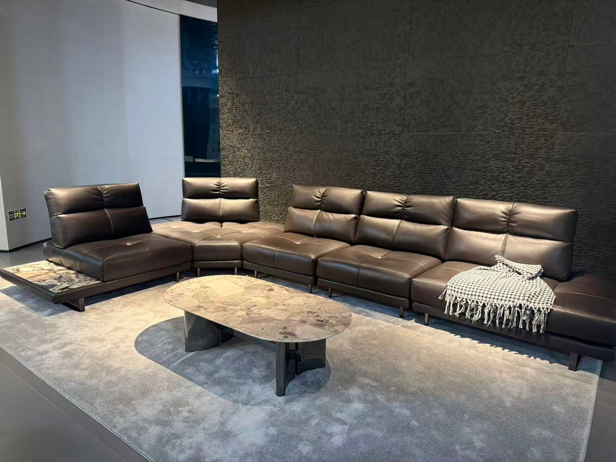 Modular Sofa, Sectional Sofa, Modern Sofa, Contemporary Furniture, Dark Brown Sofa, Luxury Living Room, Custom Sofa
